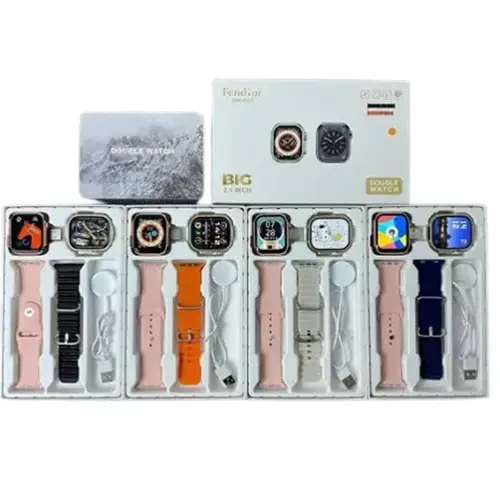 Fendior double dial Couple 4 in 1 smart watch