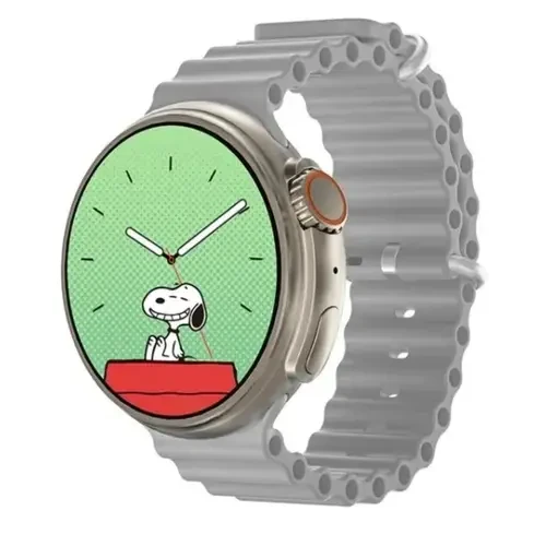 GT10 Round Dial Smart Watch 8 in 1 Straps