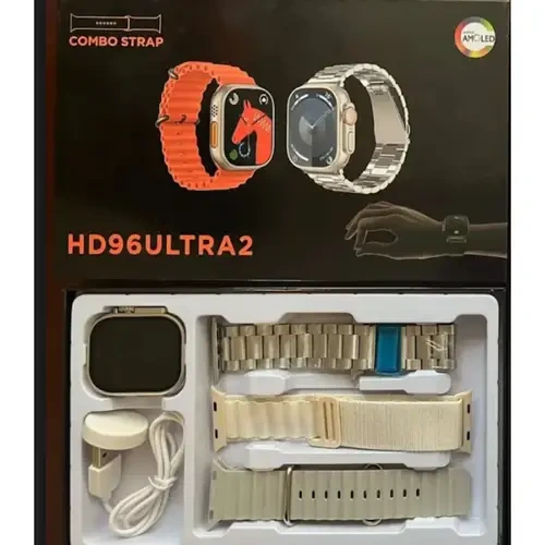 HD96 Ultra 2 Smart Watch With 3 Straps