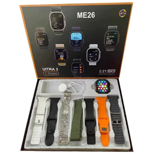 ME26 Ultra 3 Seven Strap Smart Watch