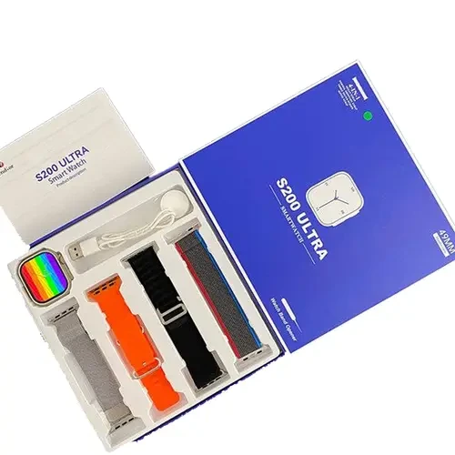 S200 ultra Smart Watch With 4 Straps