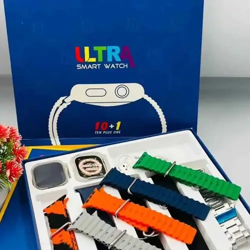 TK1 Ultra With 9 Straps, Watch Pouch Smartwatch