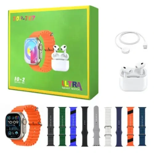 TOP-TK7 Ultra 10+2 Smart Watch + Earpods