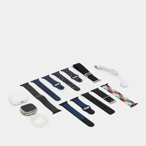 Ultra 9 7in 1 with earbuds smart watch