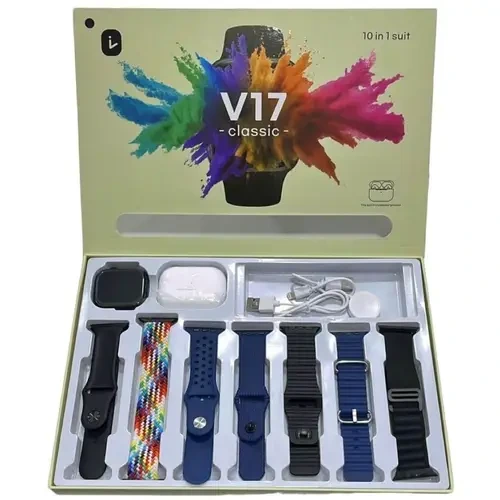 V17 Classic 10 in 1 Suit Series 9 Smart Watch with AirPods