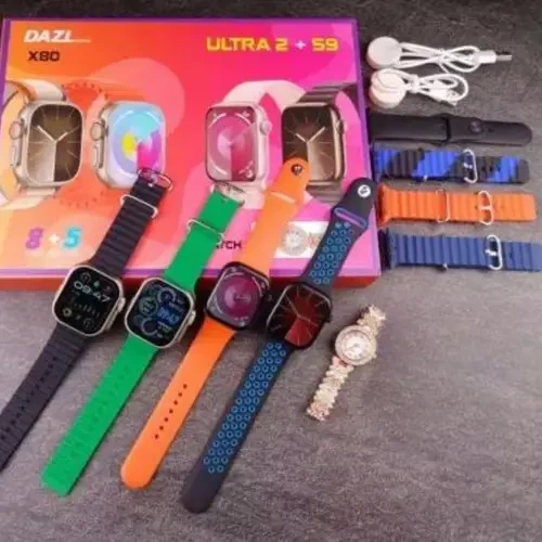X80 Ultra2+S9 Four Dials Combo Smart Watch