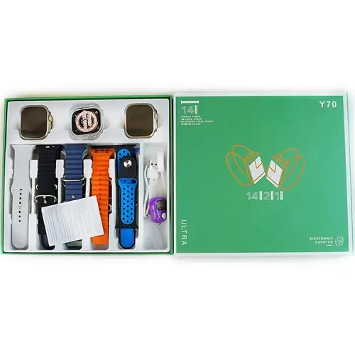 Y70 Ultra Couple Smartwatch 13 Straps