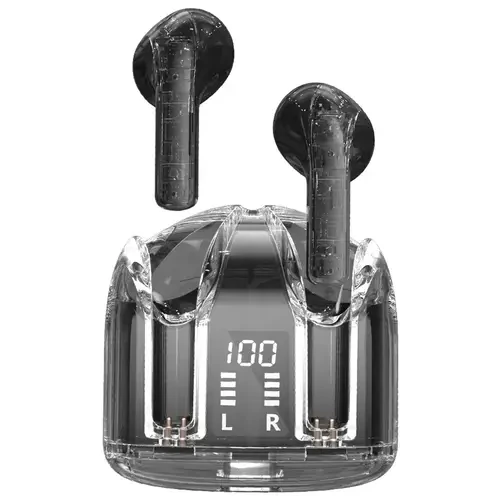 YX19 TWS Transparent Shell True Wireless Headset Bluetooth Earbuds