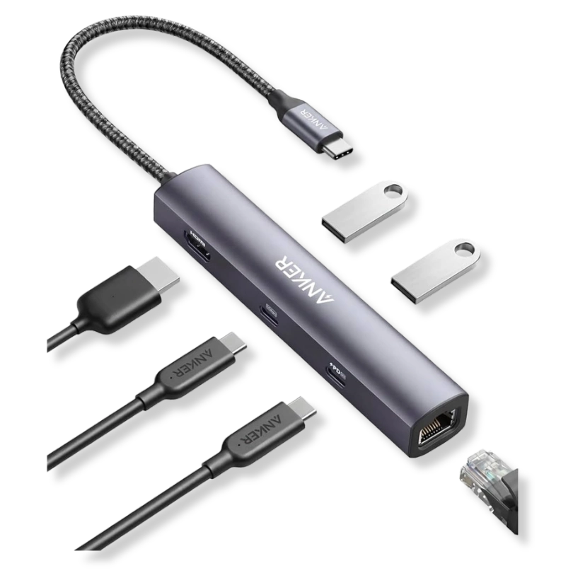 Anker 543 USB-C Hub (6-in-1, Slim) view 2