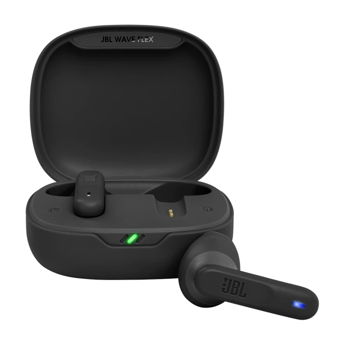 JBL Wave Flex Wireless Earbuds with Upto 32 Hours Batterty Life – Black