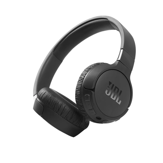 JBL Tune 660NC Noise Canceling Wireless On-Ear Headphones – Black