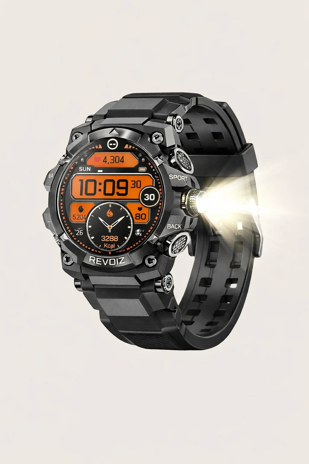 Revoiz Outrider AMOLED Smart Watch Bluetooth Calling & IP68 Waterproof