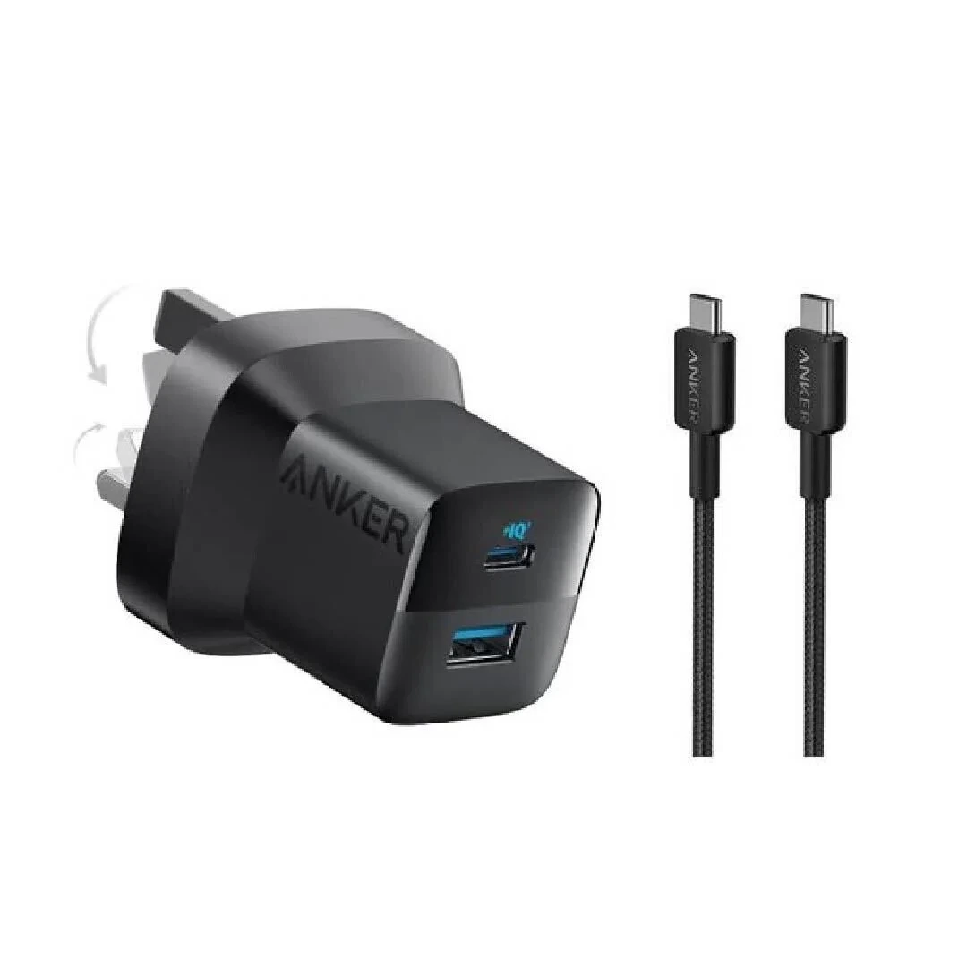 Anker 323 Charger 33W 2 Port with Cable Type-C – B2331