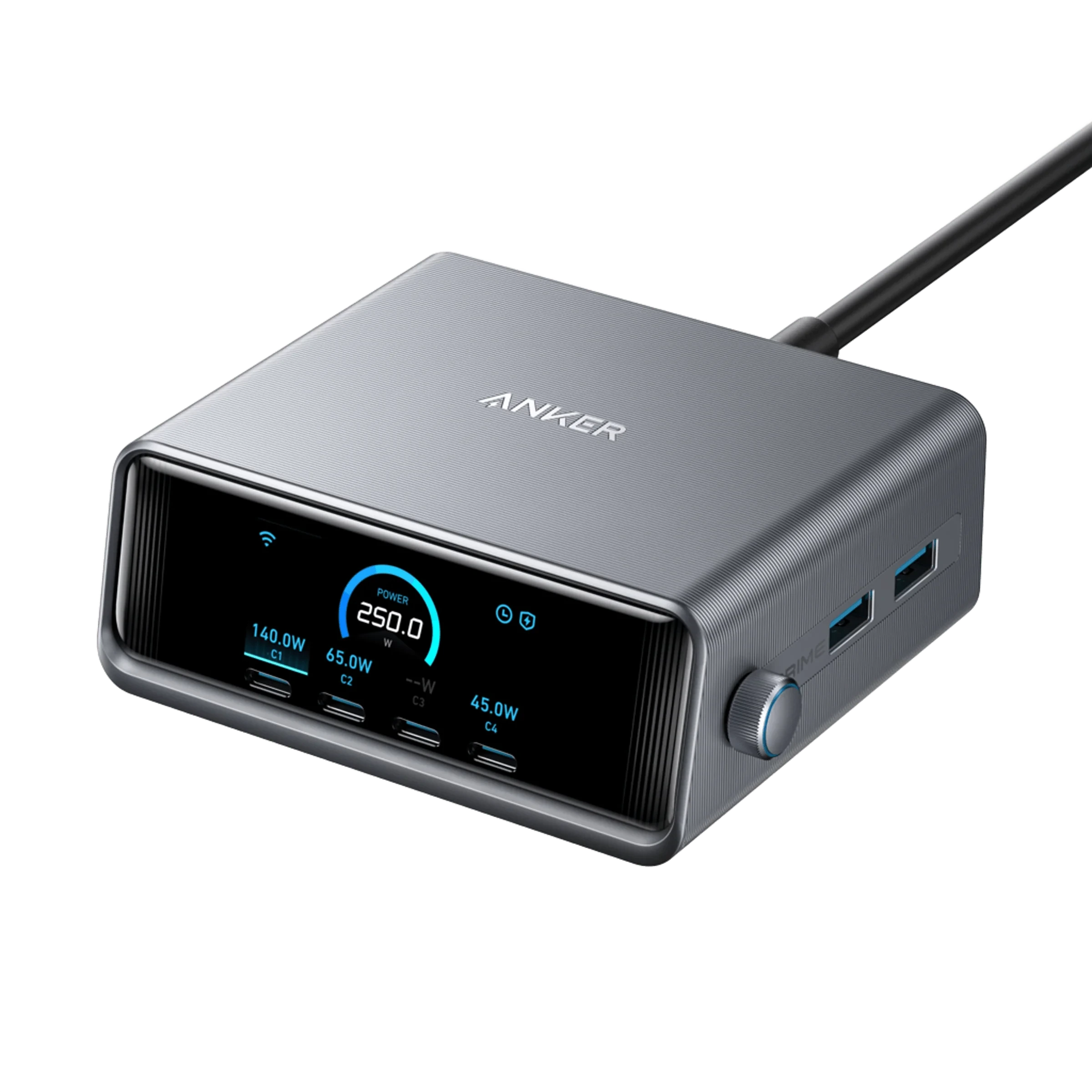Anker Prime Charger 250W 6-Port GaN Charging Station – A2345