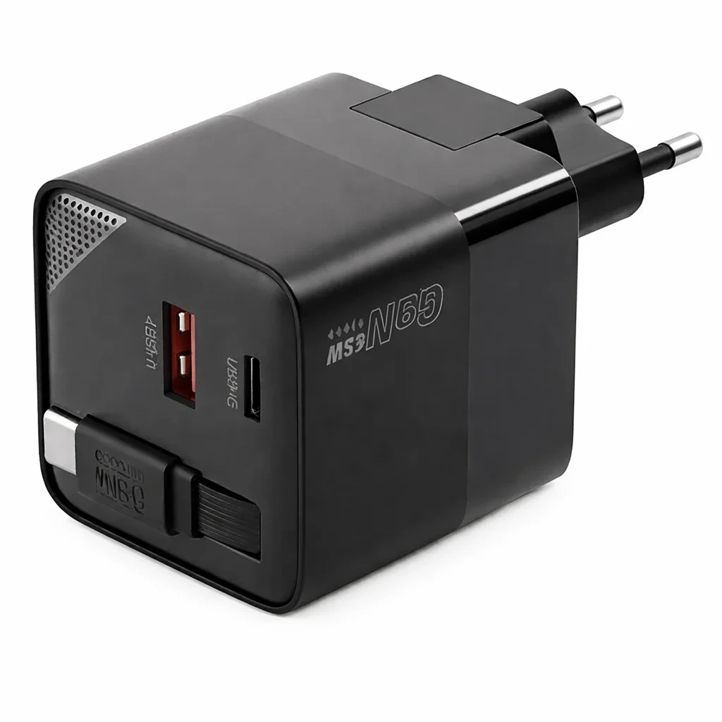 Choetech PD6091 65W GaN Charger with Telescopic Module EU