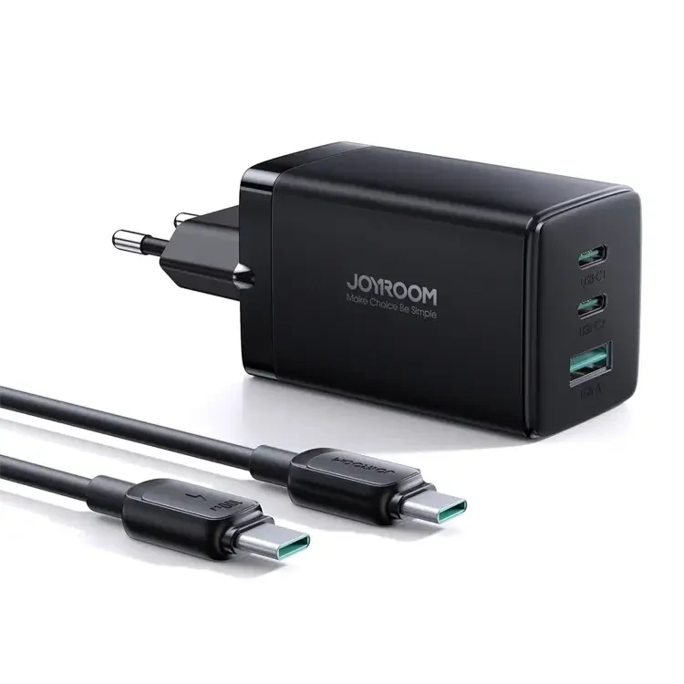 Joyroom GaN Ultra TC-G01 65W 2C1A Fast Charger+100W C to C Cable 1.2m