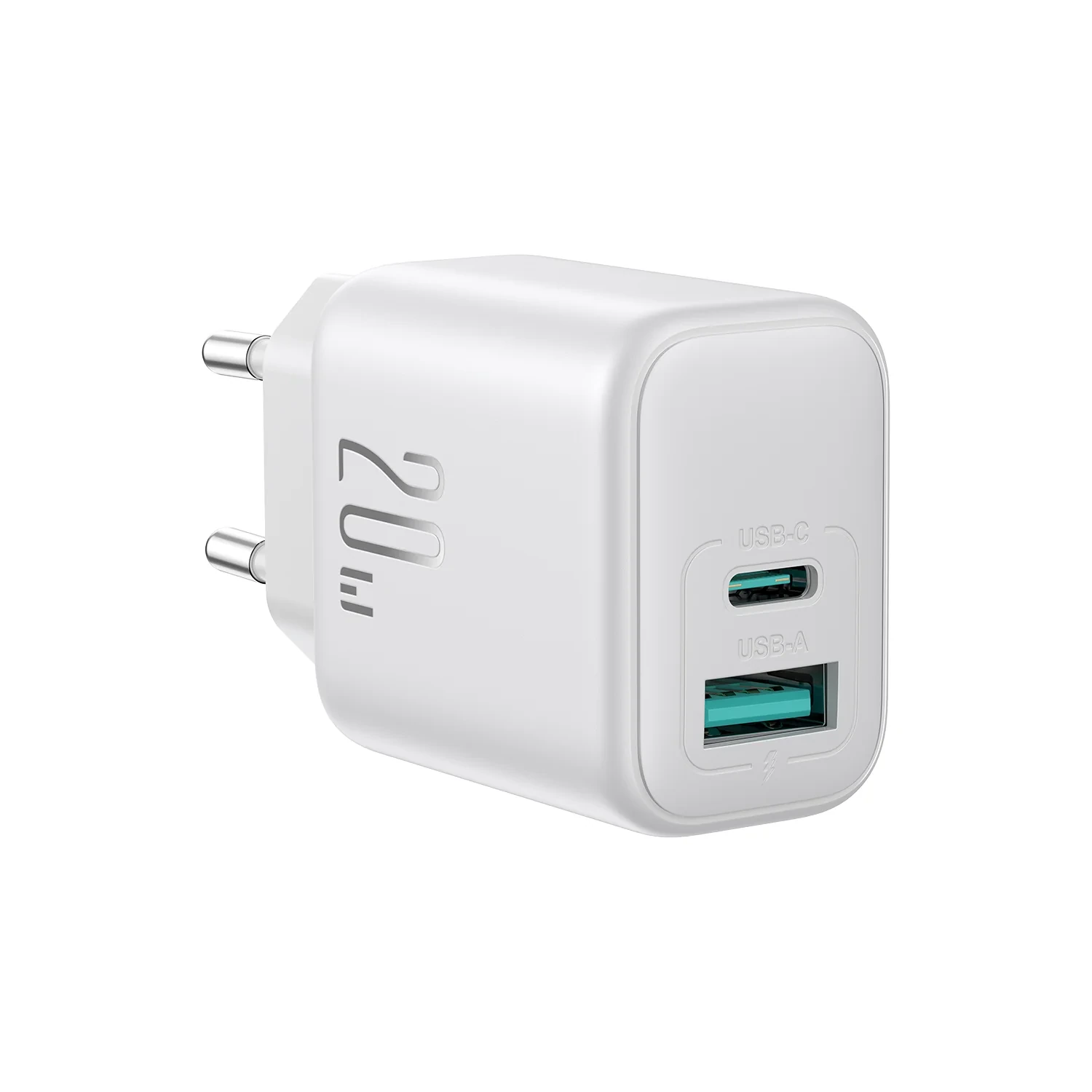 Joyroom JR‐TCF21 20W Dual‐Port (A+C) Charger – White (EU)