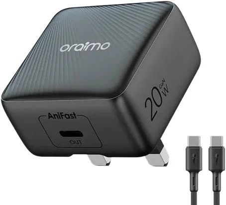Oraimo 20W GaN Wall Charger Kit with Type-C to Type-C Cable – OCW-5201E-CC54