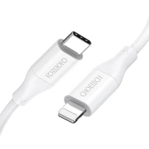 Choetech IP0040 Type C To Lightning Cable Apple MFi Certified PD 18W/30W Fast Charging 1.2M – White