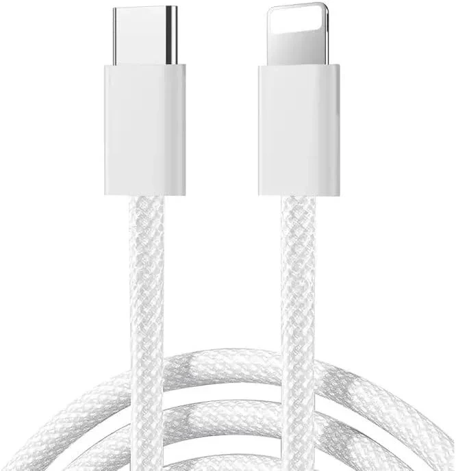 Joyroom S‐A45 Ben Series 30W Braided Data Cable Type‐C to Lightning 1m‐White