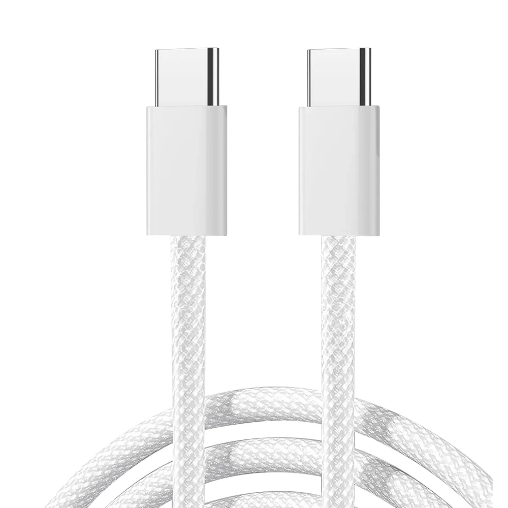 Joyroom S-A45 Ben Series Braided 60W Data Cable Type-C to Type-C 1m-White