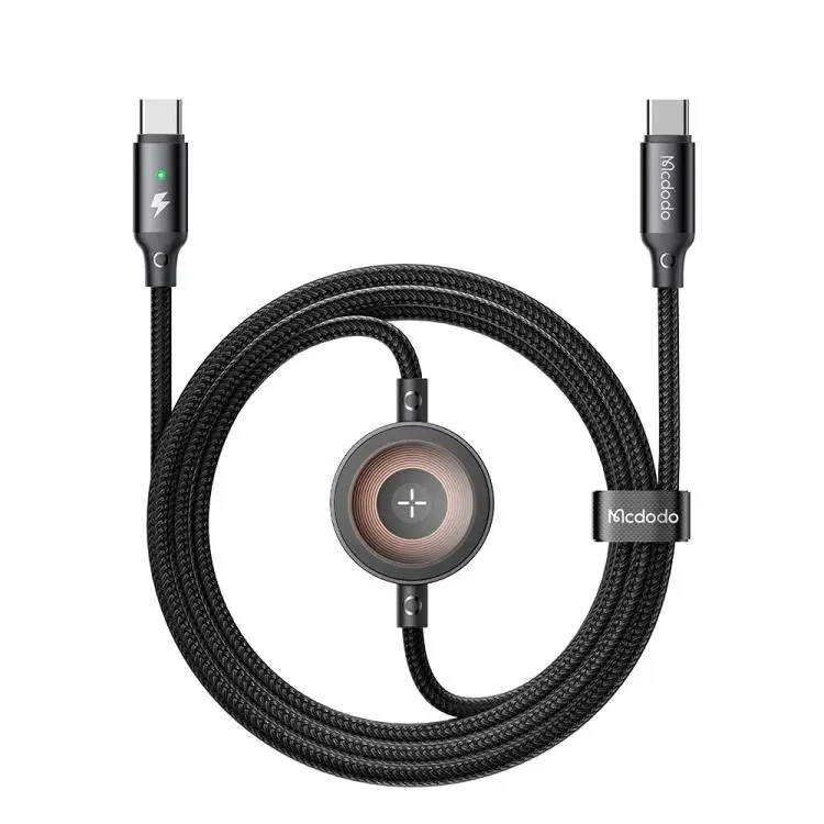 Mcdodo 2 in 1 Type C to Type C 60W Cable + Wireless Charger For Apple Watch 1.5m – CA2580