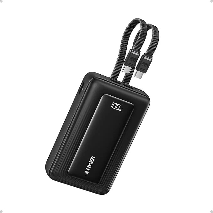 Anker Zolo 20000mAh 45W Power Bank with Dual USB-C Cables – A110M