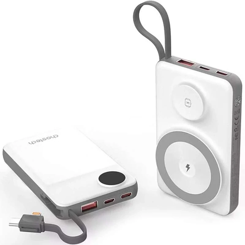 Choetech 10,000 mAh 2-in-1 MagSafe Wireless Power Bank with Apple watch Charger – B695