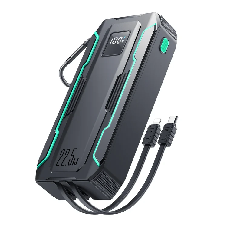 JOYROOM JR-L018 22.5W Power Bank 2000mAh with Dual Cables view 2