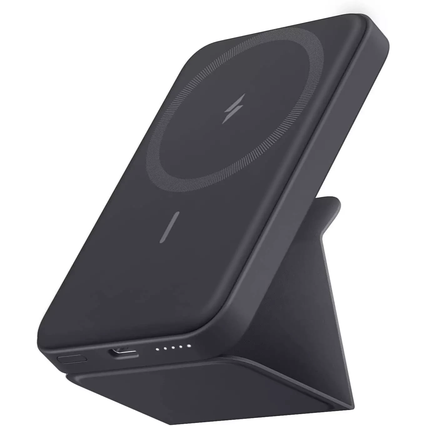 Anker 622 Magnetic Battery MagGo 5000mAh Foldable Magnetic Wireless Portable Charger and USB-C for iPhone 15/14/13/12 Series