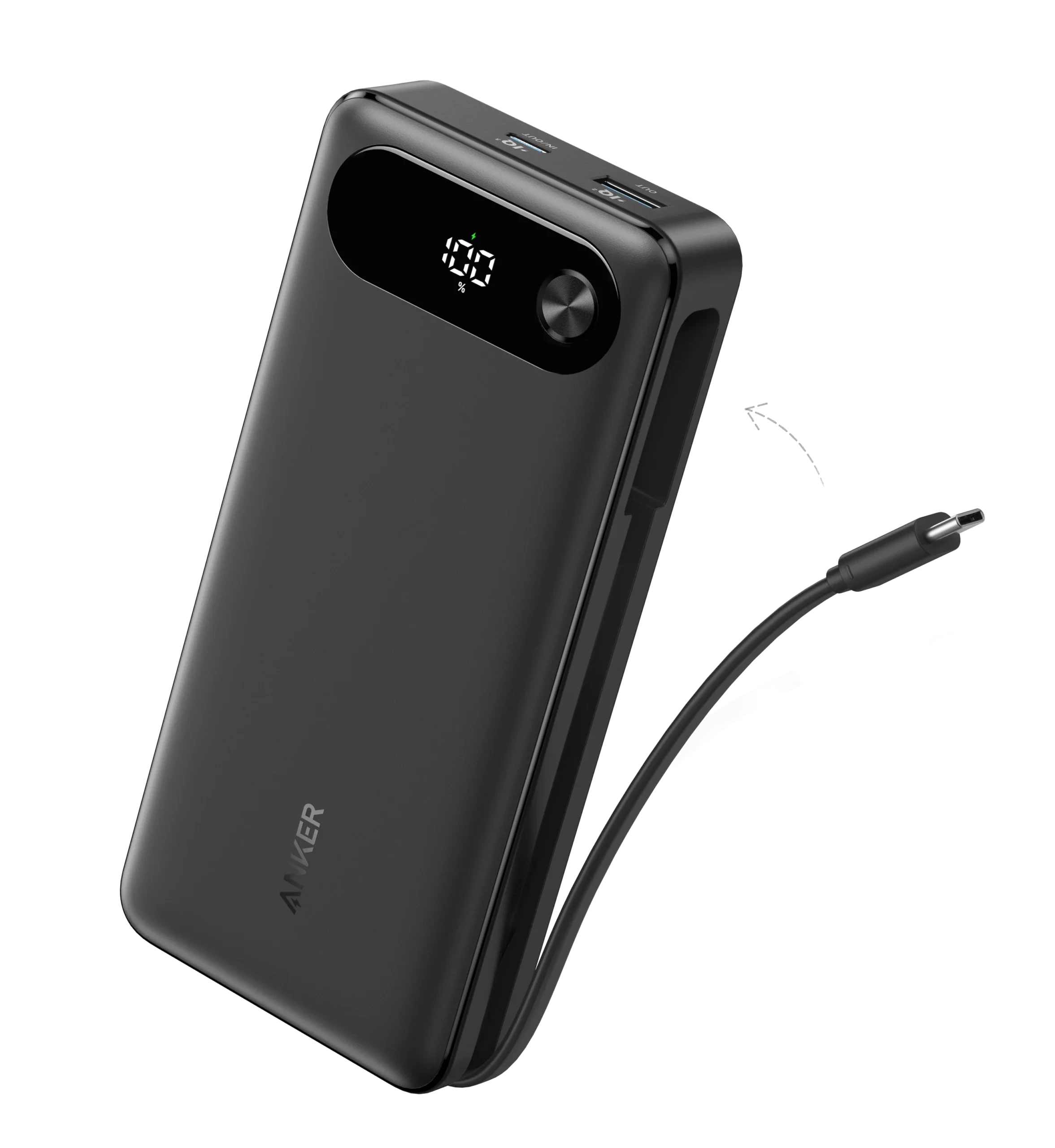 Anker Power Bank (20K, 87W, Built-In USB-C Cable) – A1383
