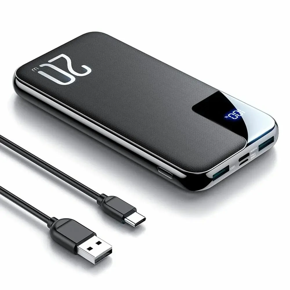 JOYROOM 20W PD Fast Charging 20000mAh Power Bank – Black (JR-QP190) Plus