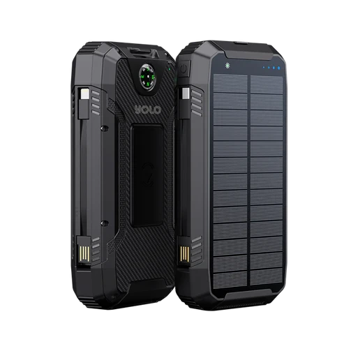 Yolo Helios 20 Powerbank With Wireless Charging & Fast Solar Charging 20000mah