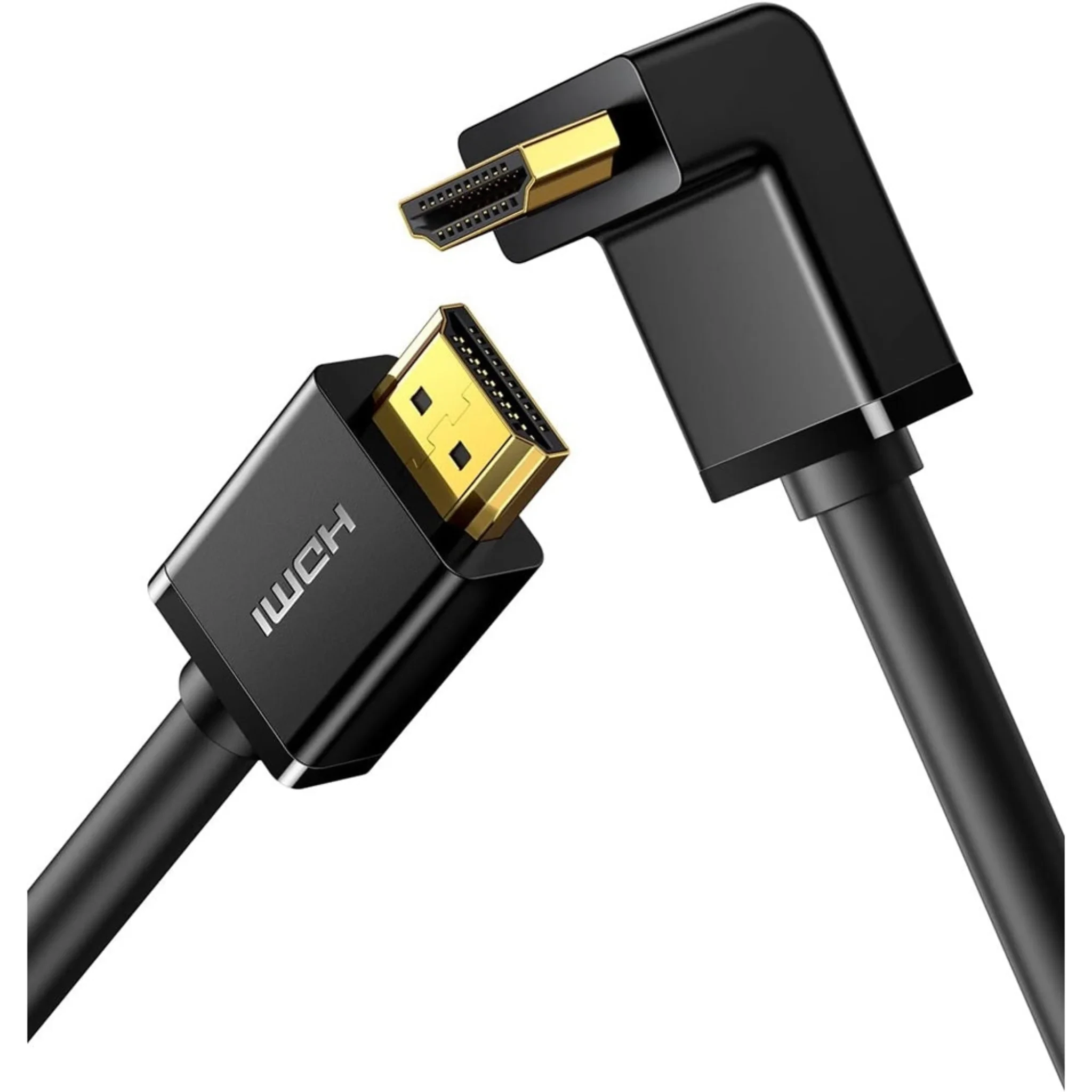 UGREEN 4K HDMI Cable Male to Male 90 Degree Black 2m