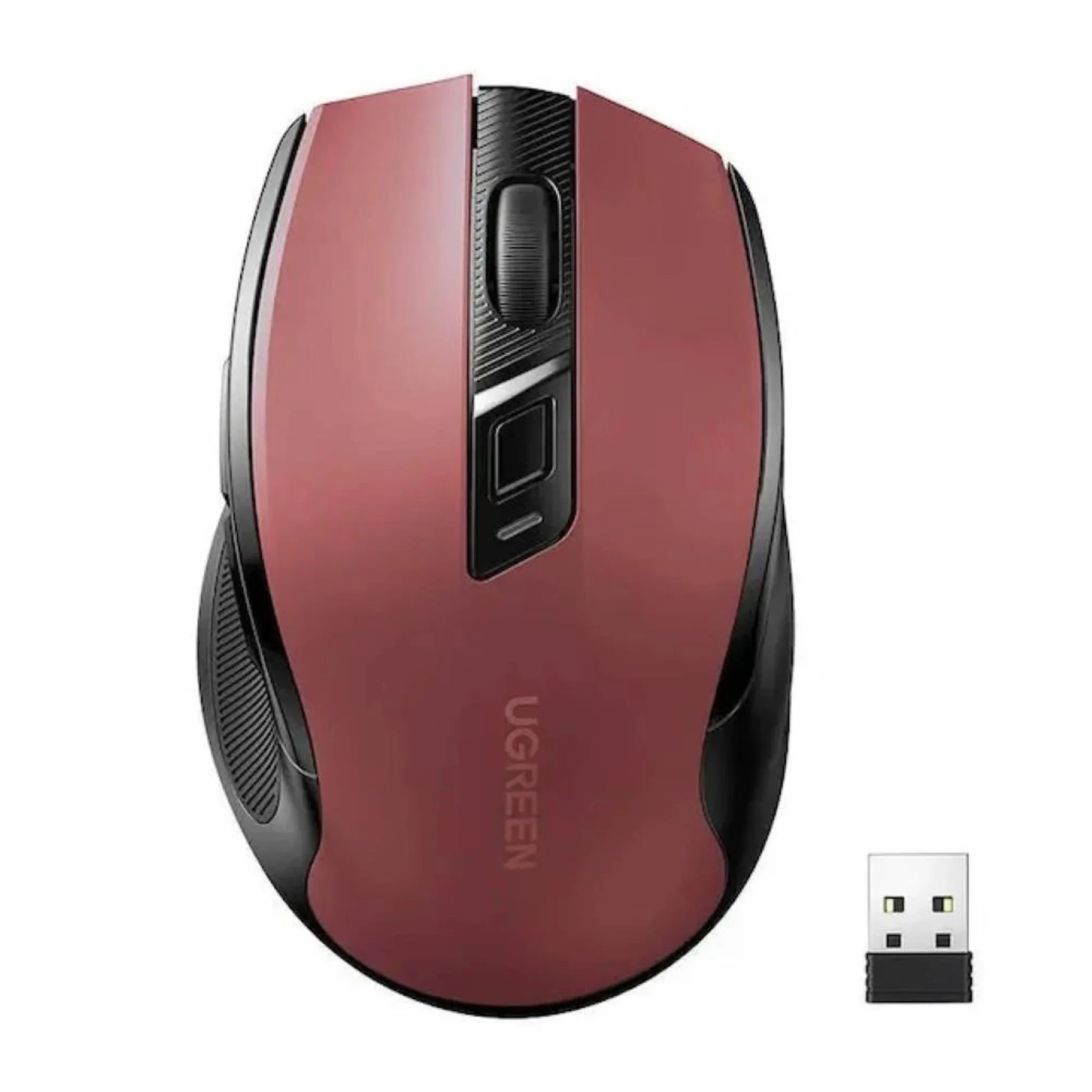UGREEN Ergonomic Wireless Mouse 2.4G Bluetooth for Comfortable Use