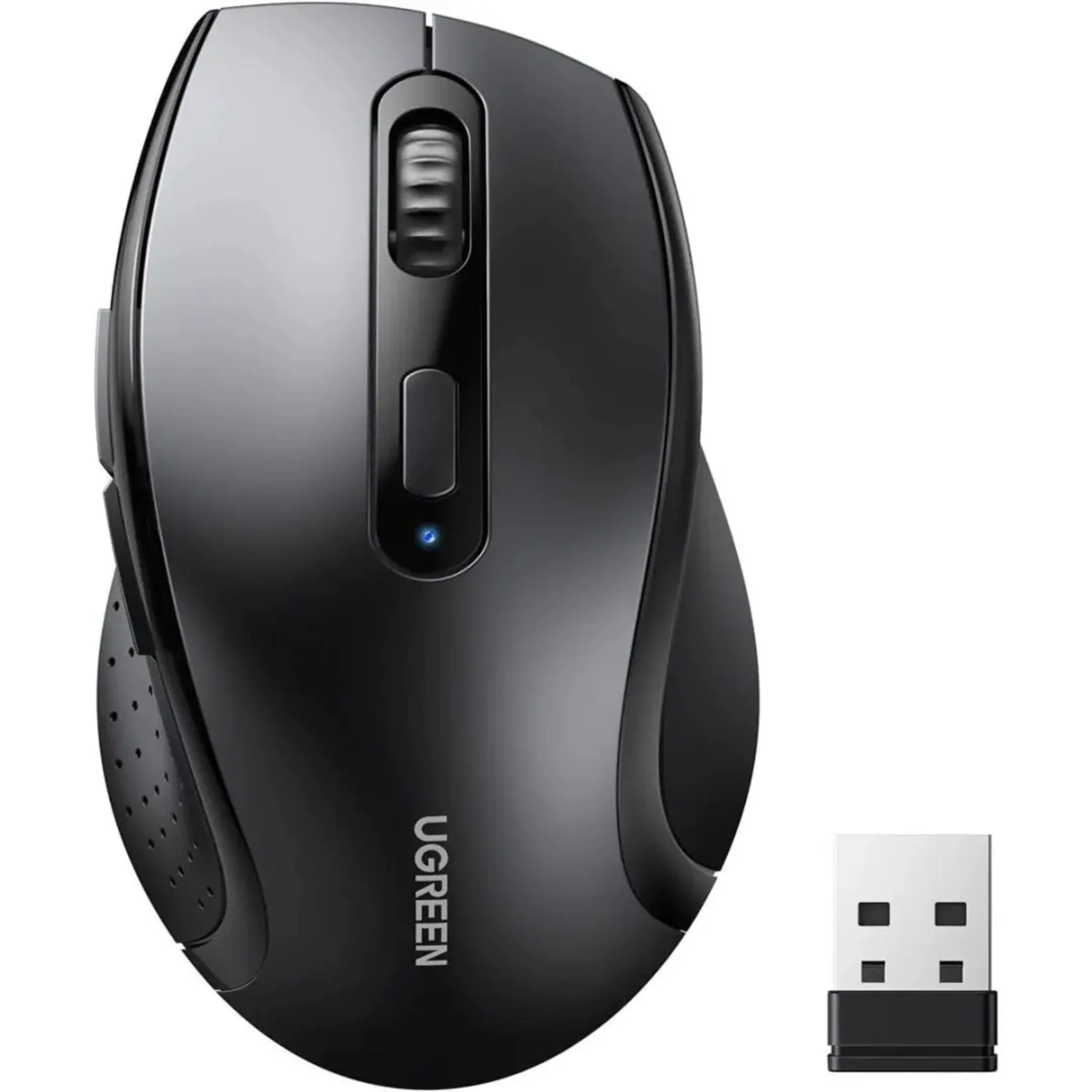 UGREEN 2.4G Wireless Mouse with Ergonomic Design and 1600 DPI for Comfortable Use