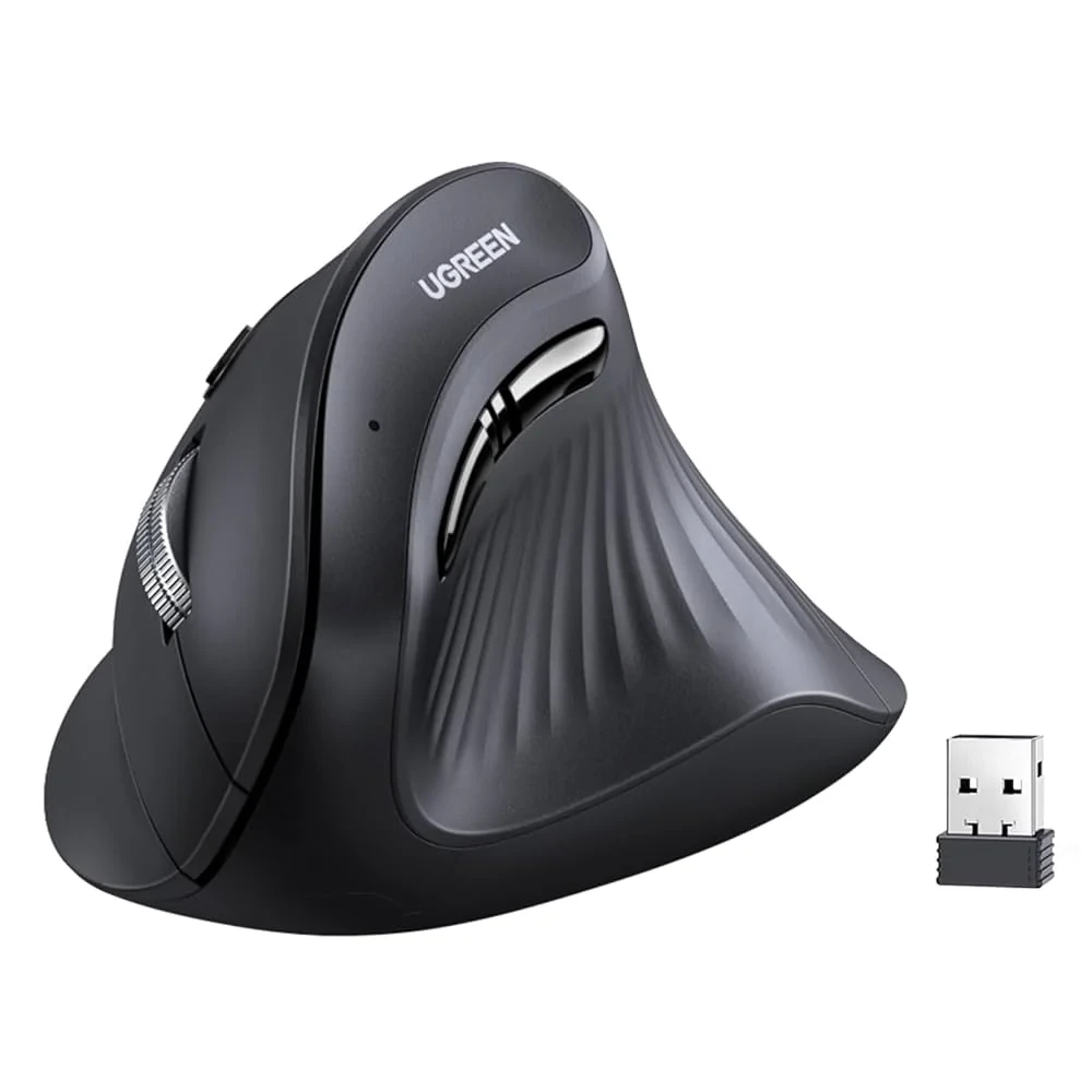 UGREEN Vertical Wireless Mouse with Bluetooth 5.0 and Ergonomic Design