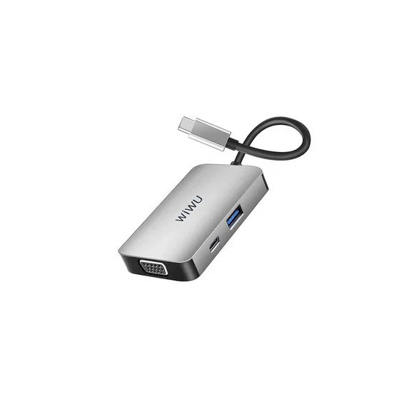 WIWU 5-in-1 USB-C Adapter Hub for Enhanced Connectivity