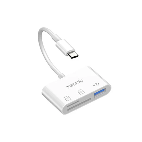 YESIDO GS16 USB C 3-in-1 OTG Car Reader